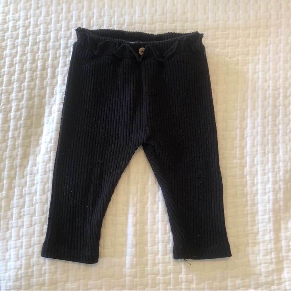ZARA Black Baby Girl Leggings 6-9M